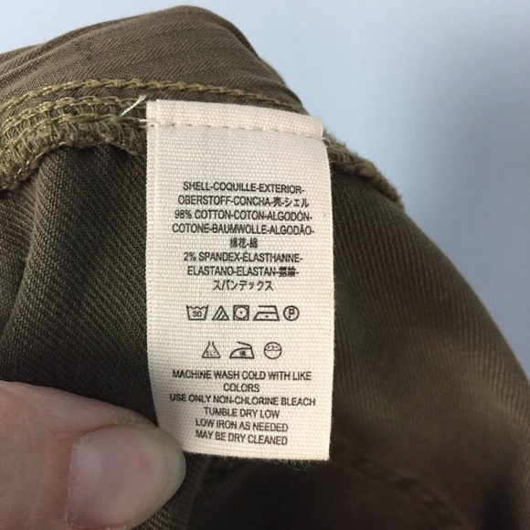 WE the Free Antique Brass Distressed Mini Skirt Size 25 High Waisted Pockets - Picture 11 of 12